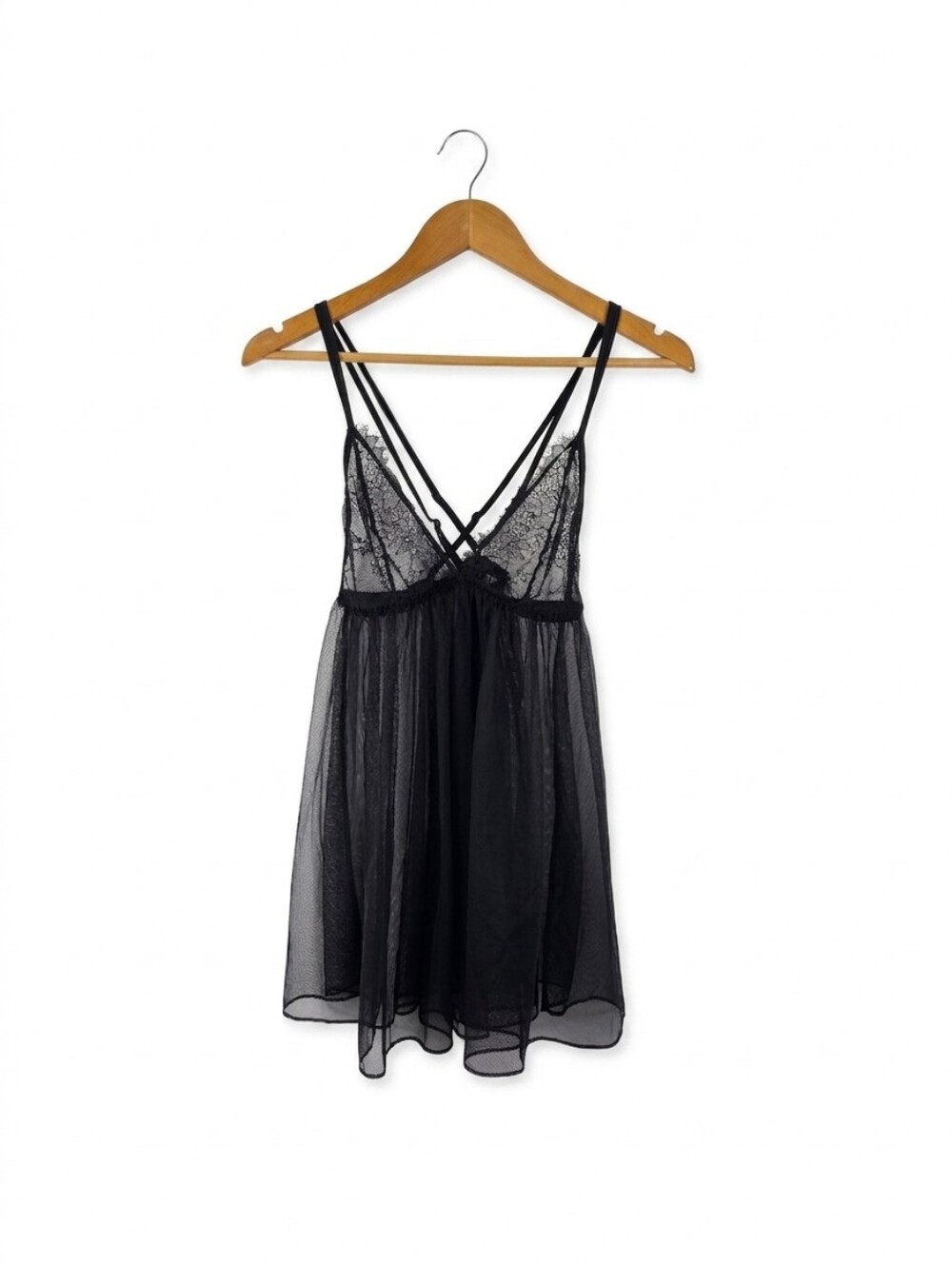 Victoria's Secret‎ Sz Large Camisole Babydoll Lace Strappy Nightie Lingerie Sexy